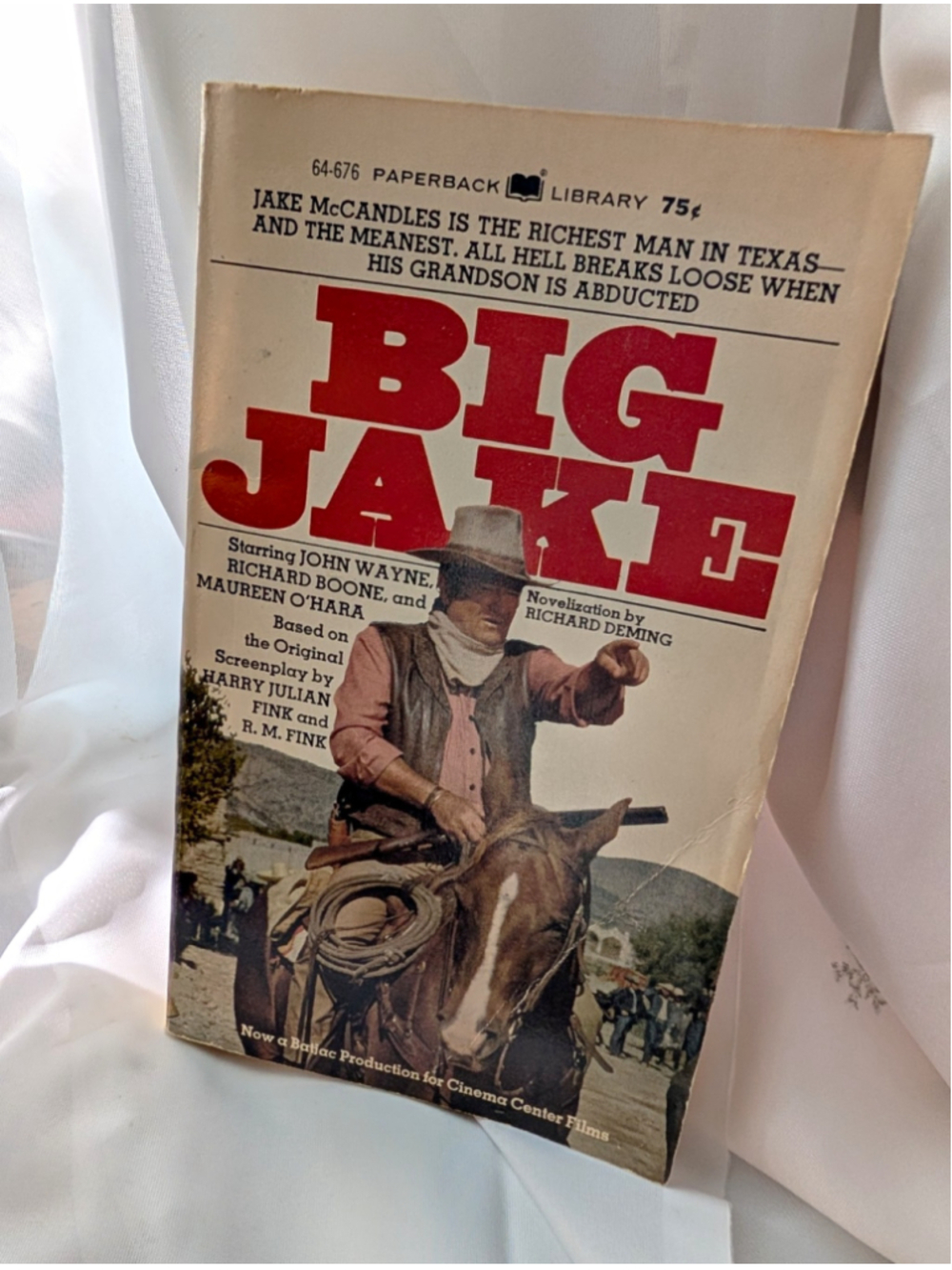 Big Jake John Wayne Richard Deming 1971 1st Printing Movie Tie-In Paperback